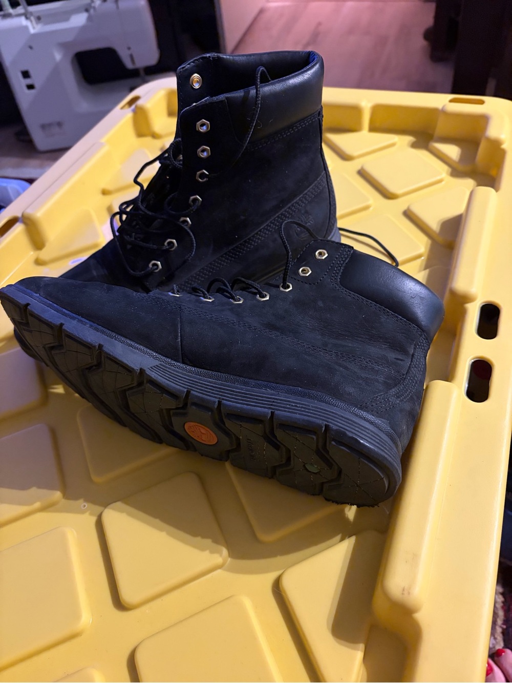 Timberland Black Lace-Up Women's Suede Boots